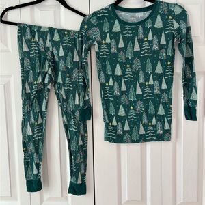 Little Sleepies Forest Green Tree Pajama Set